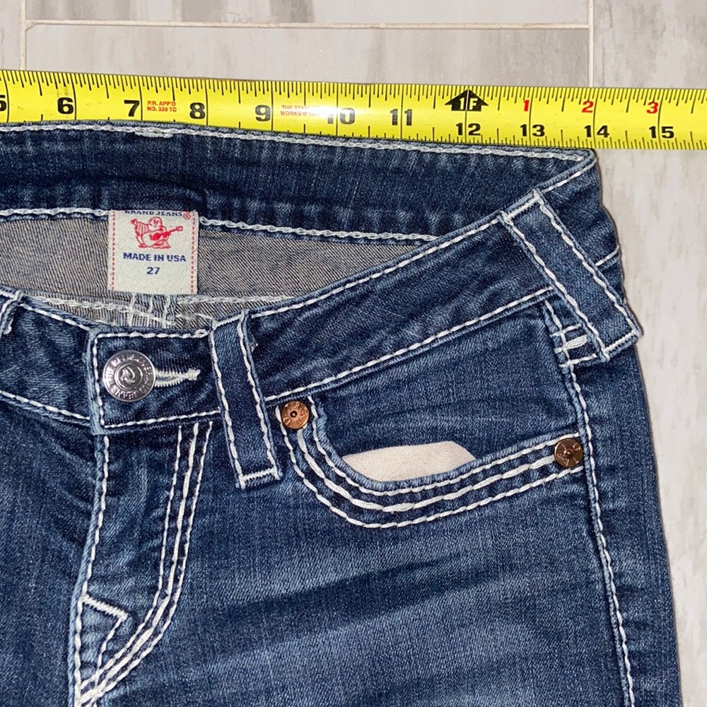 True Religion Skinny Jeans, USA Made, Style: WAK599NB3, 27x33, EUC, $279 MSRP - Picture 6 of 13